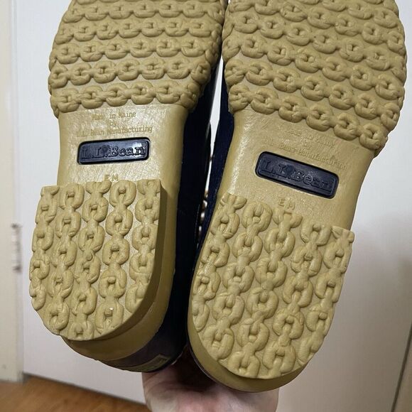 NWOB Bean Boots By LL Bean Duck waterproof brown leather outdoor boots size 9 - Picture 8 of 8